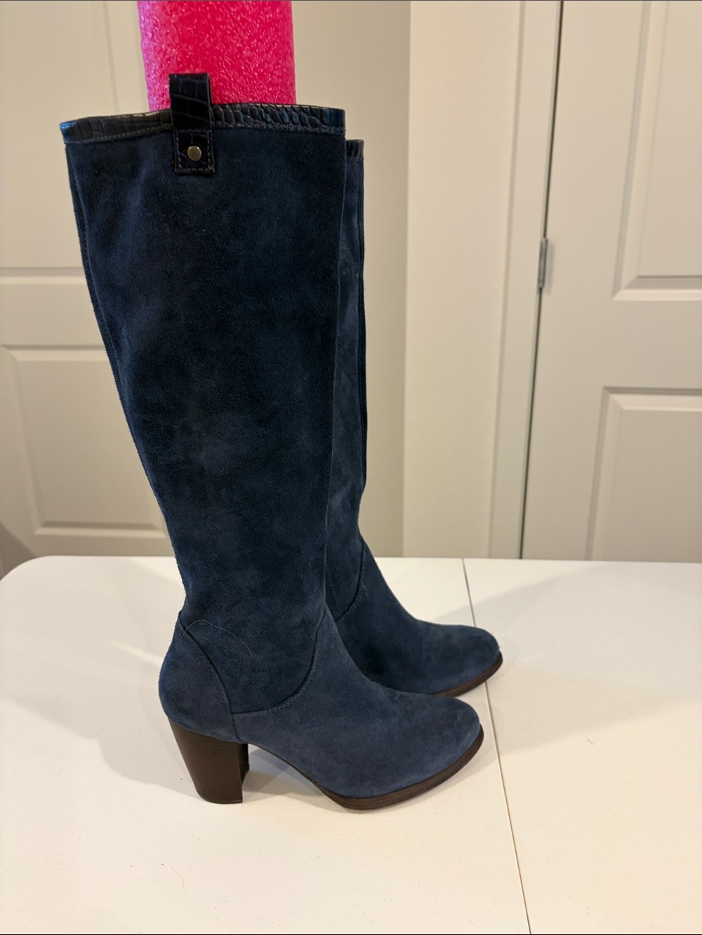 Women's UGG Tall Suede Knee-High Boots - Navy